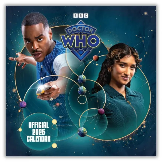 Discover 2026 Calendar Doctor Who The 15th Doctor Square Month to View Official Product