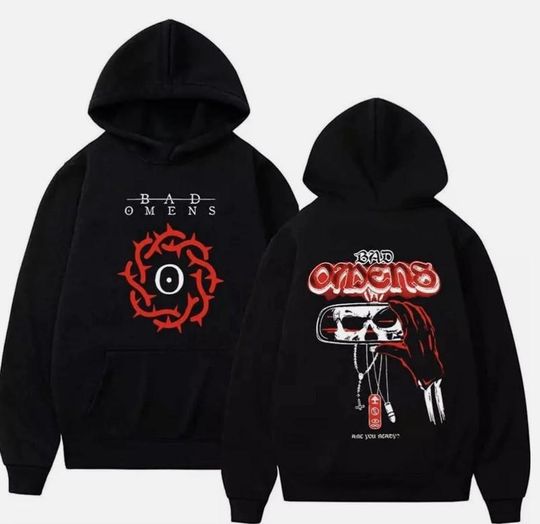 Discover Bad Omens World Tour Graphic Tee: Unisex Rock Concert Hoodie