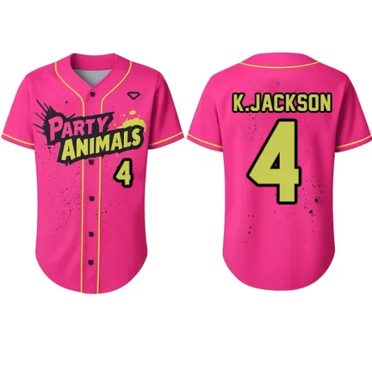 Discover Savannah Bananas K.Jackson #4 Baseball Jersey All Size S to 5XL