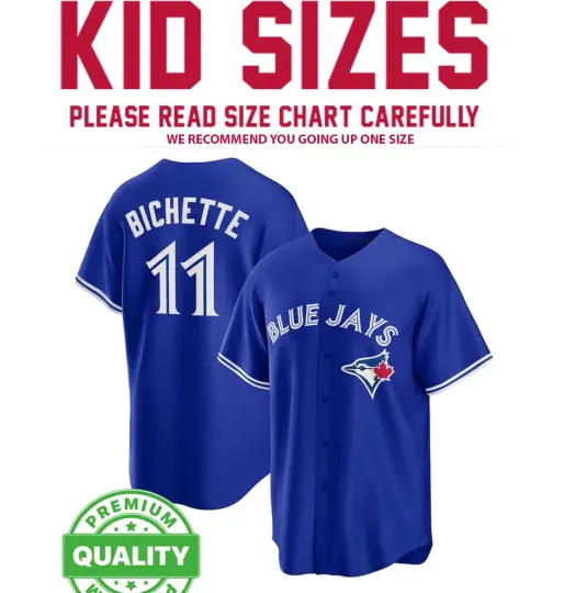 Discover Bo Bichette #11 Baseball Jersey 3D AOP Navy Full Size S to 5XL