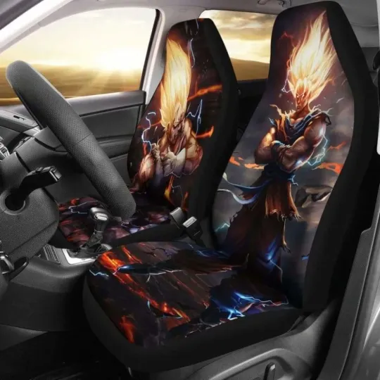 Goku Vegeta Super Saiyan Car Seat Covers