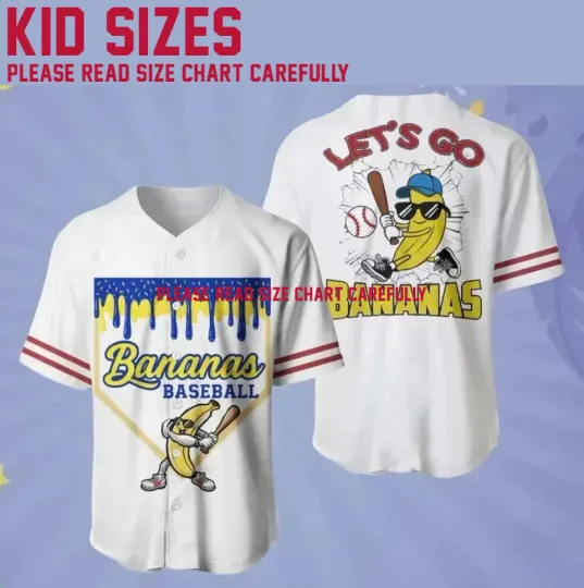 Discover New Popular Savannah Bananas Baseball Jersey - Adults, Kids and Youth TMB5632