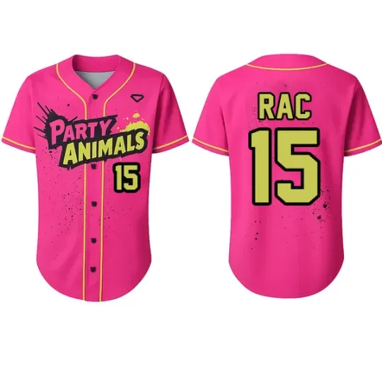 Discover Savannah Bananas Jersey Funny Baseball Jersey #15 Rac All Size S to 5XL TMB5657