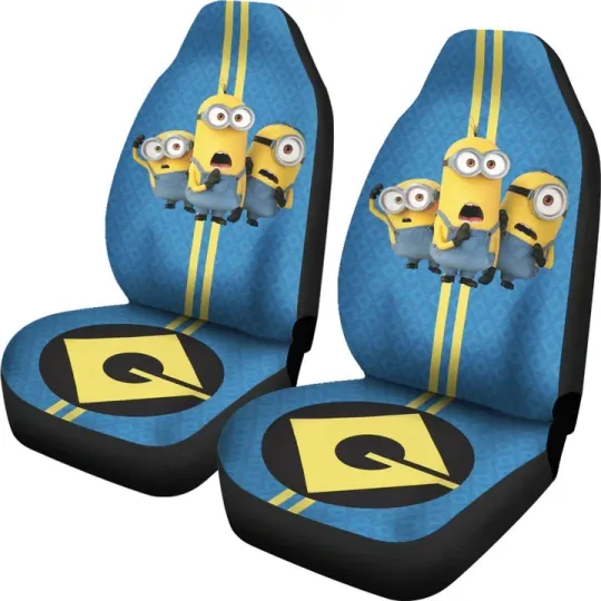 Discover Despicable Me Minions Car Seat Covers Car Accessories Car Accessories  Set Of 2