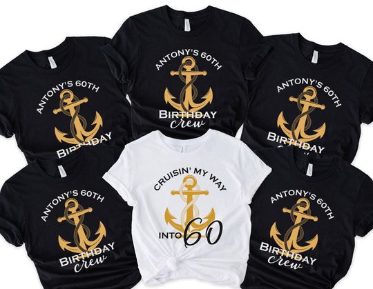 Discover Custom Birthday Cruise matching Shirt, Cruise Shirt, Customizable Name and Age Birthday Cruise Shirt, Family Birthday Cruise Shirt, 400244