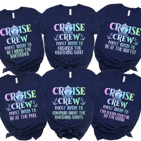 Discover Most Likely To Matching Cruise 2025 Shirts, Cruise Squad,Birthday Cruise Shirt,Cruise Vacation Shirt,Family Matching Cruise Shirt customized