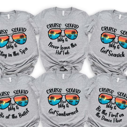 Discover Most Likely To Matching Cruise 2025 Shirts, Cruise Squad,Birthday Cruise Shirt,Cruise Vacation Shirt,Family Matching Cruise Shirt customized