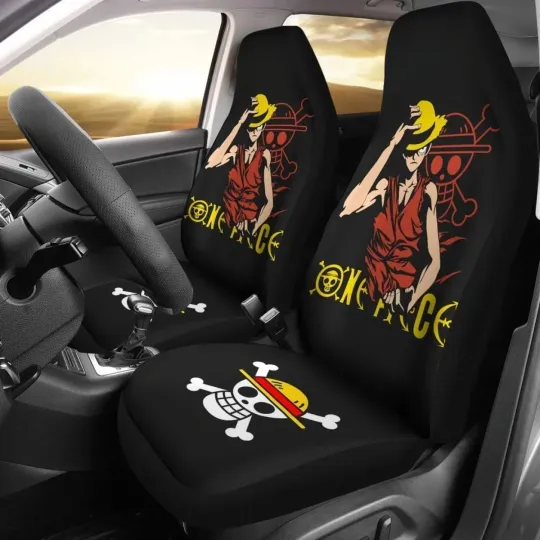 Luffy Skull Car Seat Cover