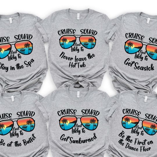 Discover Most Likely To Matching Cruise 2025 Shirts, Cruise Squad,Birthday Cruise Shirt,Cruise Vacation Shirt,Family Matching Cruise Shirt customized