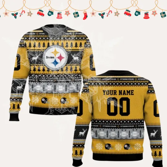 Discover 2025 Personalized Stee.lers Football 2025 Ugly Christmas Sweater