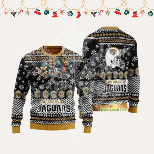 Discover 2025 JacksonvilleJaguar Football Ugly Christmas Sweater