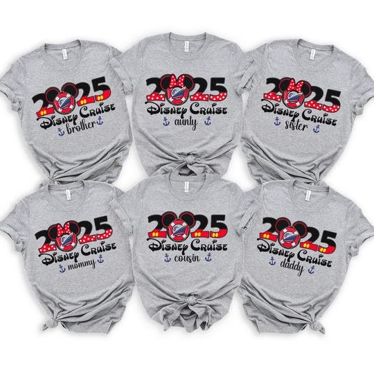Discover 2025 Disney Cruise Family Shirts, Disney Cruise Shirts, Disney Family Shirts, Mickey and Minnie Trip shirts, Family Cruise Shirts, 400197