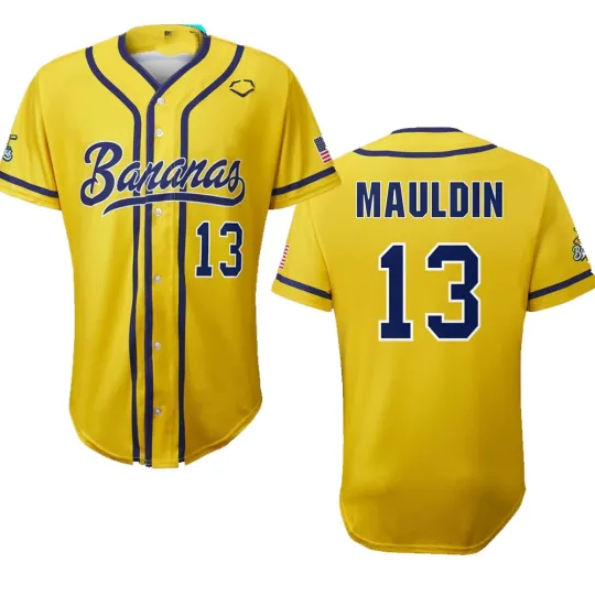 Discover NEW Savannah Bananas #13 Baseball Jersey S-5XL IN221
