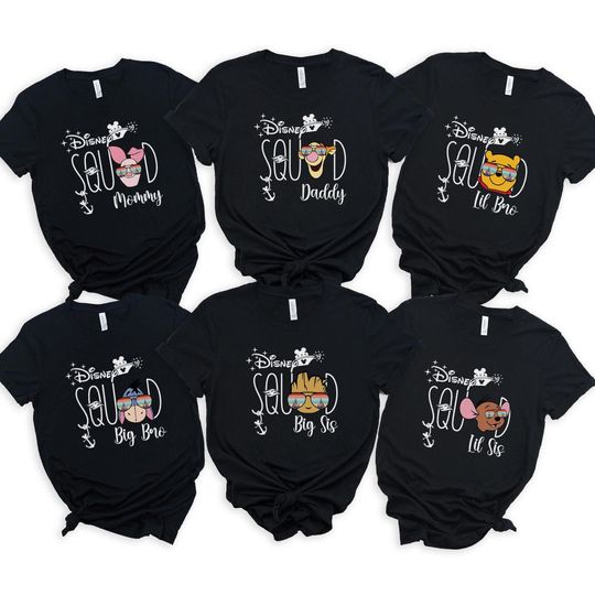 Discover Personalized Disney Cruise Squad Shirt, Disney Family Cruise Trip, All Characters Disney Cruise Shirt, Cruise Group Trip 100832