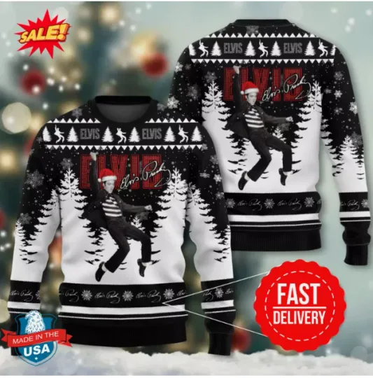 Discover Elvs Presley 3D Ugly Sweater best gift, holiday gift