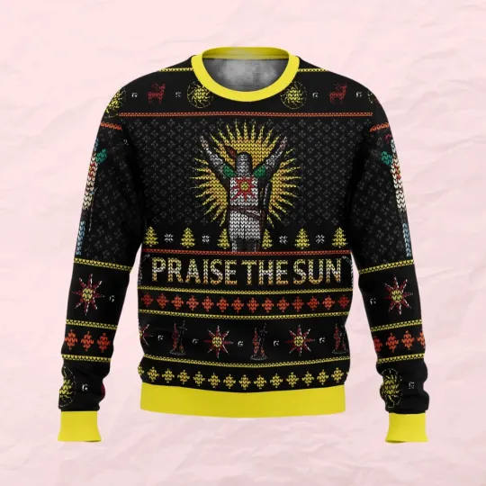 Dark Souls Praise the Sun Ugly Christmas Sweater