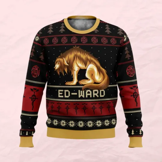 Fullmetal Alchemist Chimera Nina Tucker Ed-ward Ugly Christmas Sweater