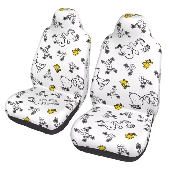 Discover Snoopys Smile Giggle Laugh Pattern Universal Car Seat Cover