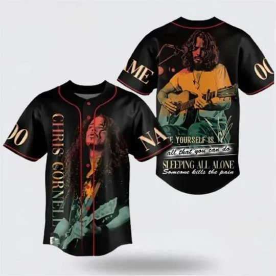 Discover Vintage Chris Cornell 3D shirt Baseball Gift For Fans Men S-235XL Tee 12D665