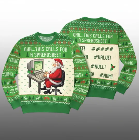 Discover 2026 Christmas This Calls For A Spreadsheet Ugly Sweater