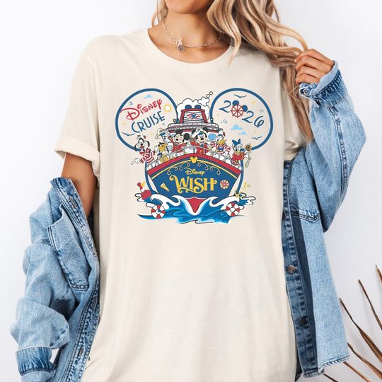Discover Disney Wish Cruise 2026 T-Shirts, Mickey And Friends Family Cruise Vacation Shirt, Disney Wish Cruise Sweatshirt, Disney Cruise Trip Gift