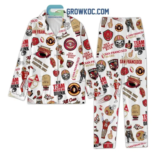Discover San Francisco Pajamas Set, Football Lounge Wear, Gift for Fan