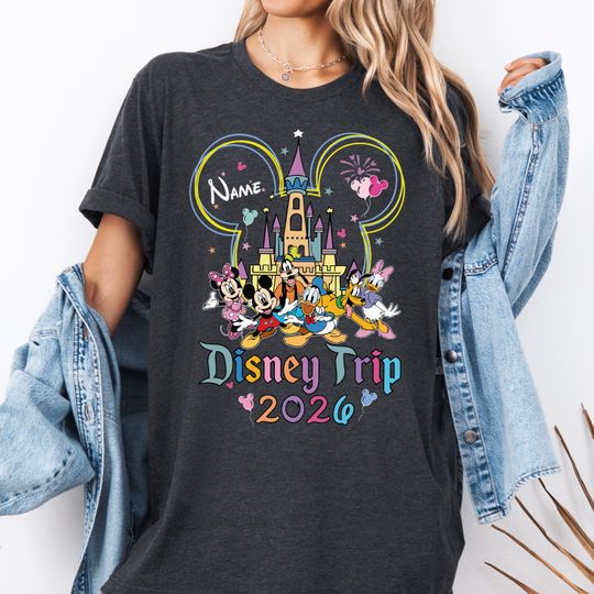 Discover Mickey and Friends 2026 Trip Shirt, Disney Custom Magic Castle Shirt, Mickey Head Group Matching Tee, Disneyland Family Vacation Sweater