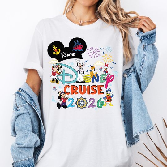 Discover Mickey and Friends Cruise Shirt, Disney Custom Cruising Trip 2026 Shirt, Disney Cruise Line Matching Shirt, Disneyland Family Vacation Shirt
