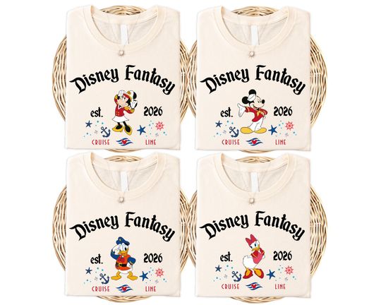 Discover Disney Fantasy Cruise Shirt, Disney Mickey and Friends Cruise Line Shirt, Disney Fantasy Cruise Matching Shirt, Disney 2026 Family Trip Tee