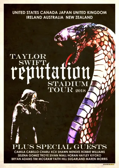 Discover Taylorr Swifts Retro Style Live Concert Poster - Home & Living Posters