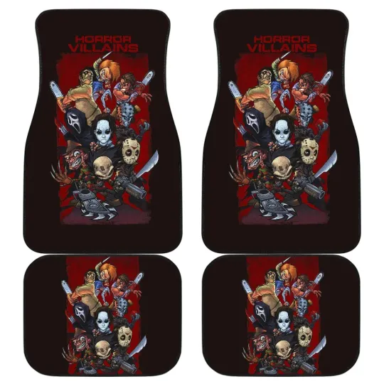 Discover Characters Horror Film Halloween Car Floor Mats Horror Movie Car Accessories