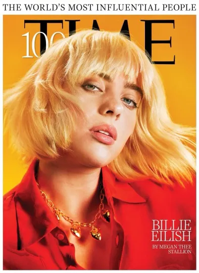 Billie Eilish Poster Print Time Magazine Cover Vertical Premium Matte Music Wall Decor