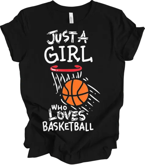 Discover Just a Girl Who Loves Basketball T-Shirt