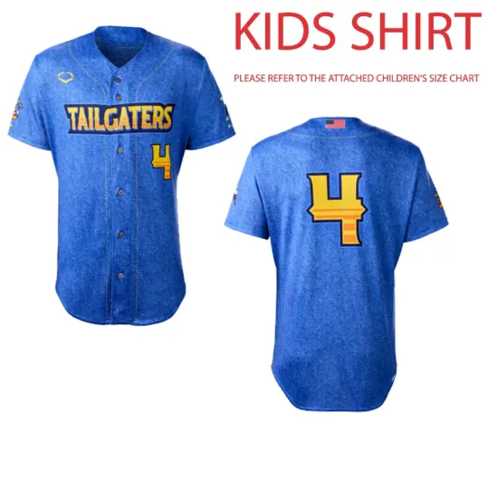 Discover Texas Tailgaters Baseball Jersey KIDS YOUTH shirt All sizes S68BIN