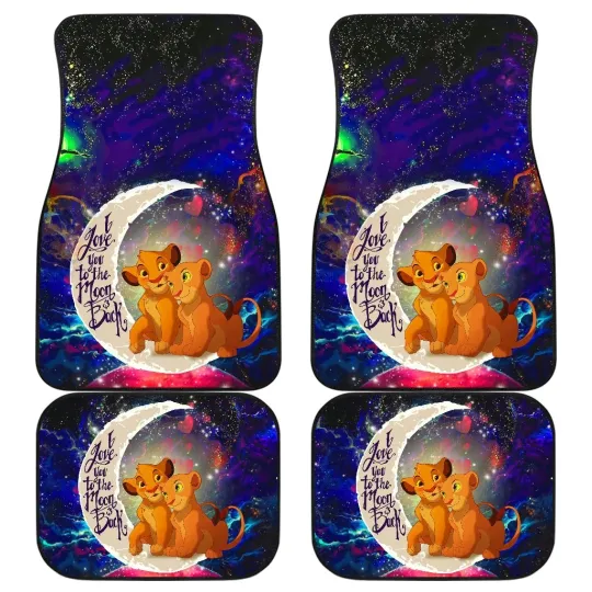 Discover Lion King Floor Mats for Cars, Wild Cat Car Mats, Lion King of Jungle, Unique Fr