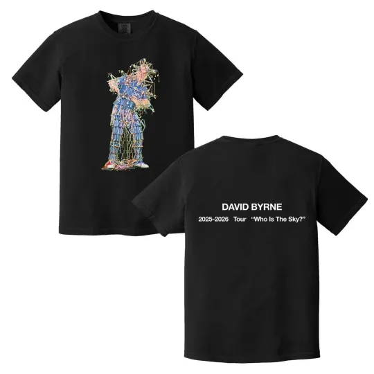 David Byrne Who Is The Sky Tour Double Sided T-Shirt