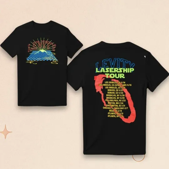 Discover Levity Lasership Tour Terminal Landing merch T-Shirt