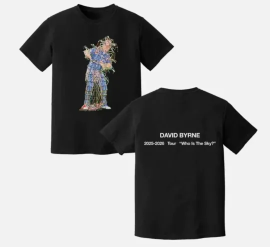 David Byrne 2025 2026 Tour Concert T-Shirt