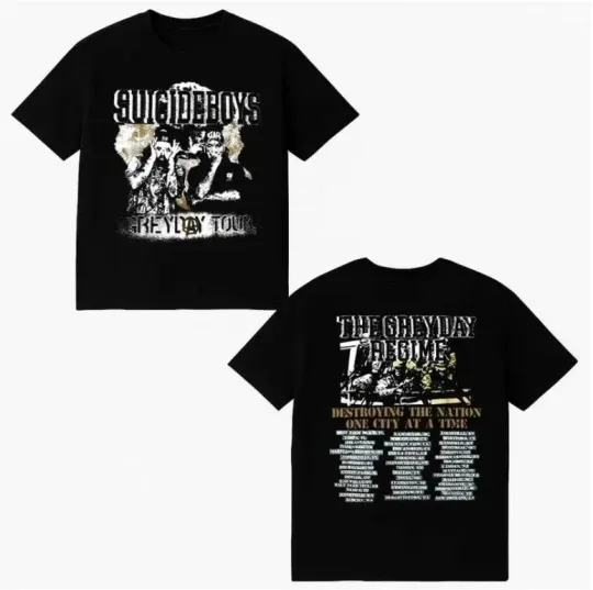 Discover Suicideboys Merch Grey Day Tour T-shirt