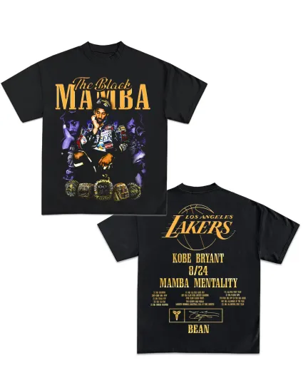 Discover "Mamba Mentality" Kobe Vintage Boxy Tee Shirt oversized t-shirt streetwear y2k