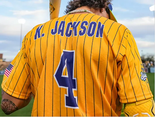 Discover HOT Savannah Bananas #4 Jackson Baseball Jersey Yellow All Size S-5XL