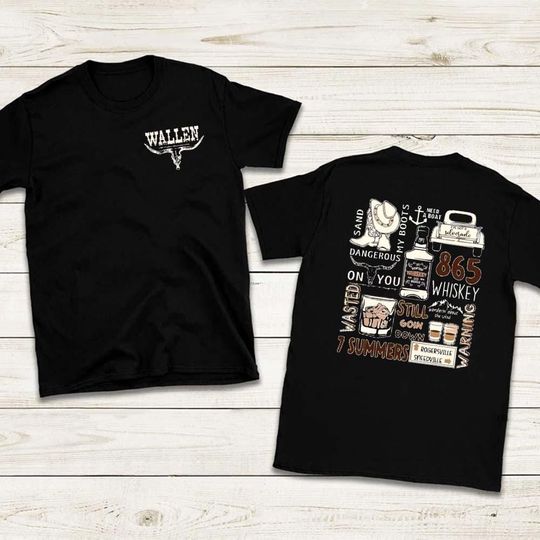 Discover Wallen Western Tour 2026 Hoodie, Two Sided Print, Still The Problem Merch, Front And Back Graphic, Western Country Concert Gift