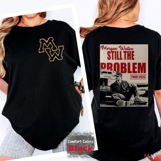 Discover Wallen Western Tour Shirt 2026 Still The Problem Back Print Tee Country Concert Comfort Colors