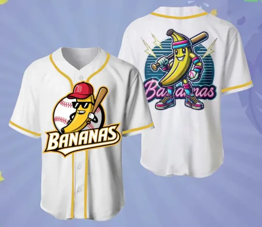 Discover New Gift Savannah Bananas Baseball Jersey Team Custom Jersey