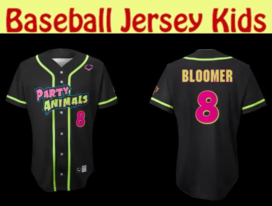 Savannah Bananas Jersey YOUTH Party Bryson Bloomer #8 Jersey Black