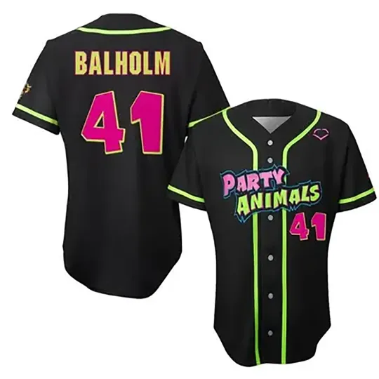 Savannah Bananas Bronson Balholm #41 Baseball Jersey BALCK GIFL