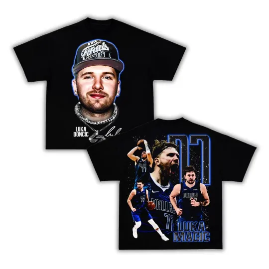 Luka Big Face Bling Boxy Vintage Graphic Basketball Tee