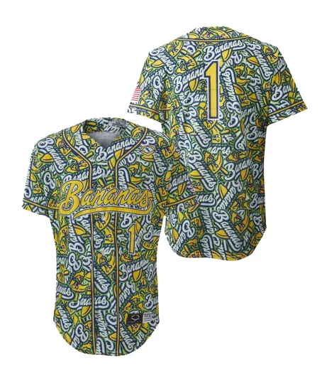 Discover CUSTOM 1 Savannah Bananas Jersey Baseball Shirt All sizes
