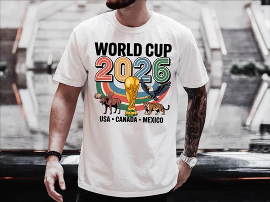 Discover FIFA World Cup 2026 Shirt, Canada Mexico USA Shirt, Football Fan Gift, Political Soccer Tee, Sports Apparel, National Teams