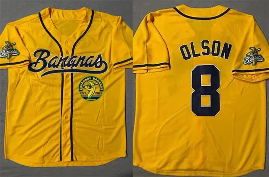 Lets go Savannah Bananas #1 Baseball Jersey New AOP Funny